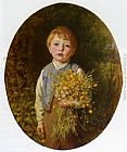 Gatherer Canvas Paintings - The Flower Gatherer